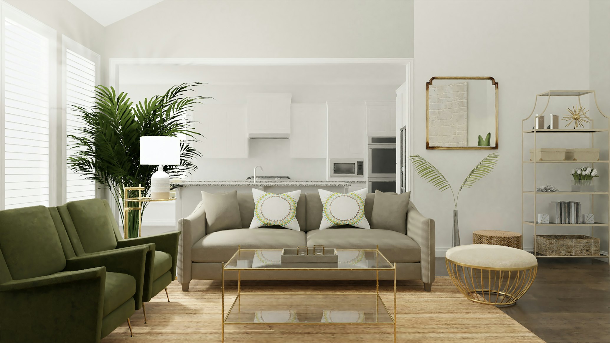 Minimalist luxury villa interior
