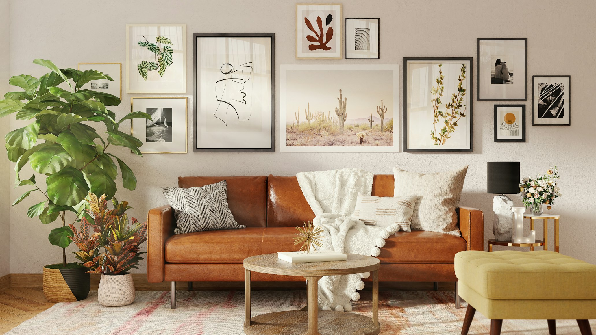 Upper-class living room design